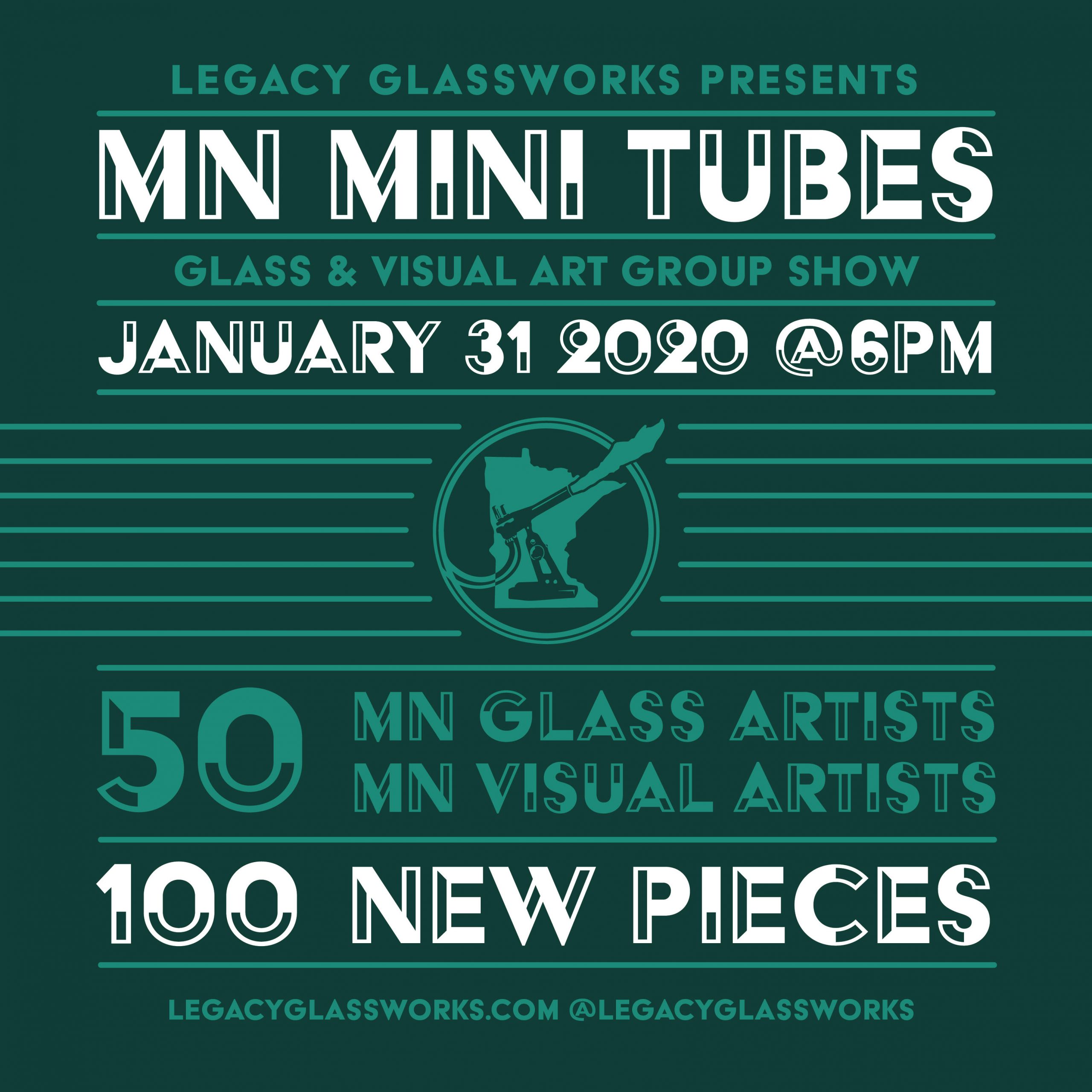 Opening Reception: MN Mini Tubes Show at Legacy Glassworks